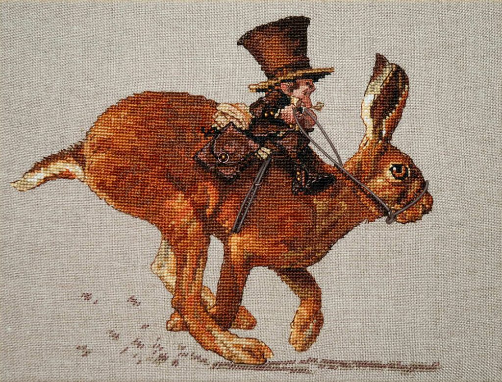 Lièvre Broderie